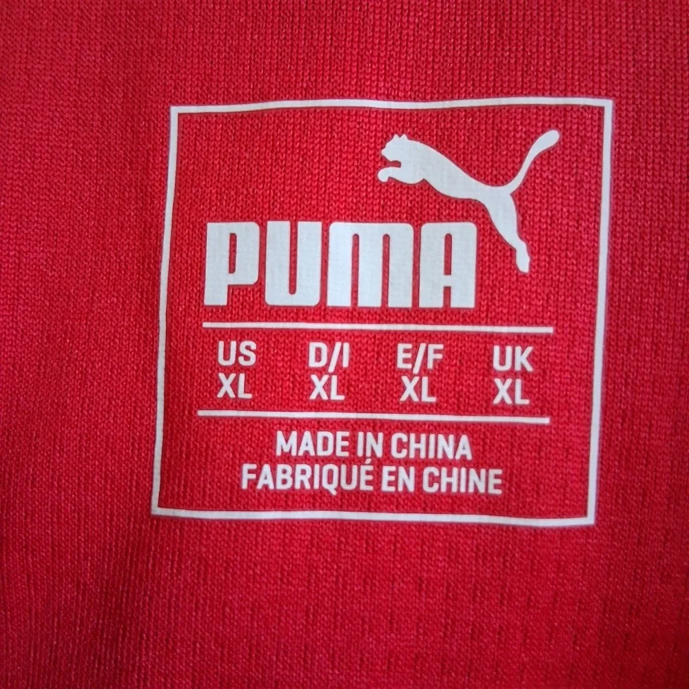 Puma Arsenal FC Soccer Jersey Men's XL Red White 2015-2016 Football Home